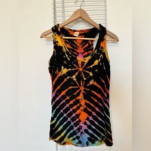 Patan tie dyed tank size L
